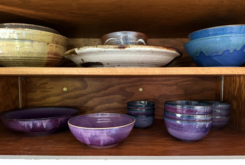 Professionally organized kitchen cabinet